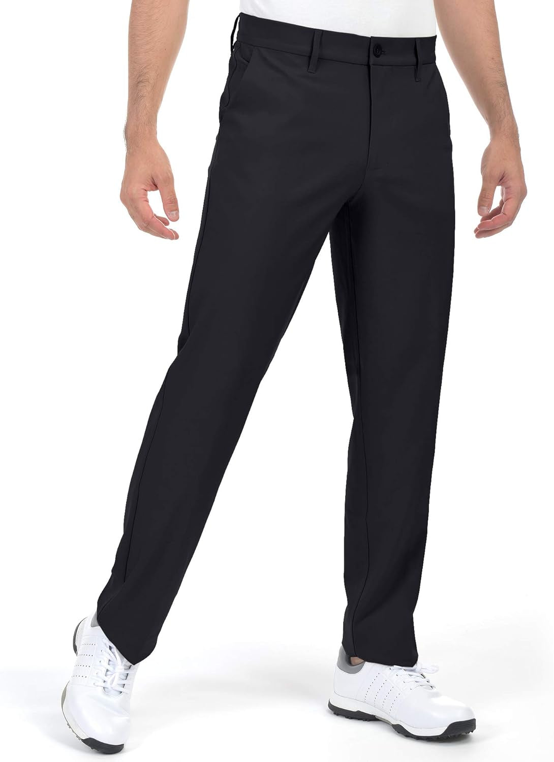 Men'S Golf Pants Stretch Lightweight Straight Relaxed Fit Flat Front Pants