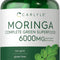 Moringa Oleifera Capsules 6000 Mg | 180 Count | Green Superfood | by Carlyle